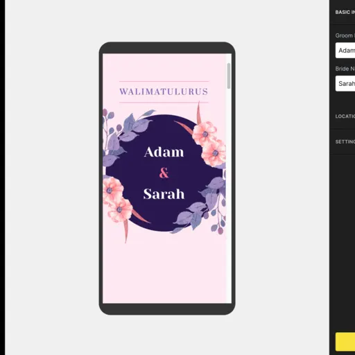 Building an invitation in 5invite