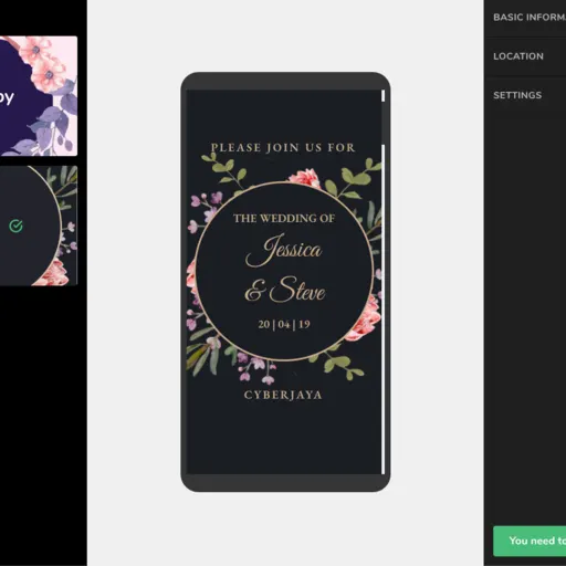 The 5invite landing page
